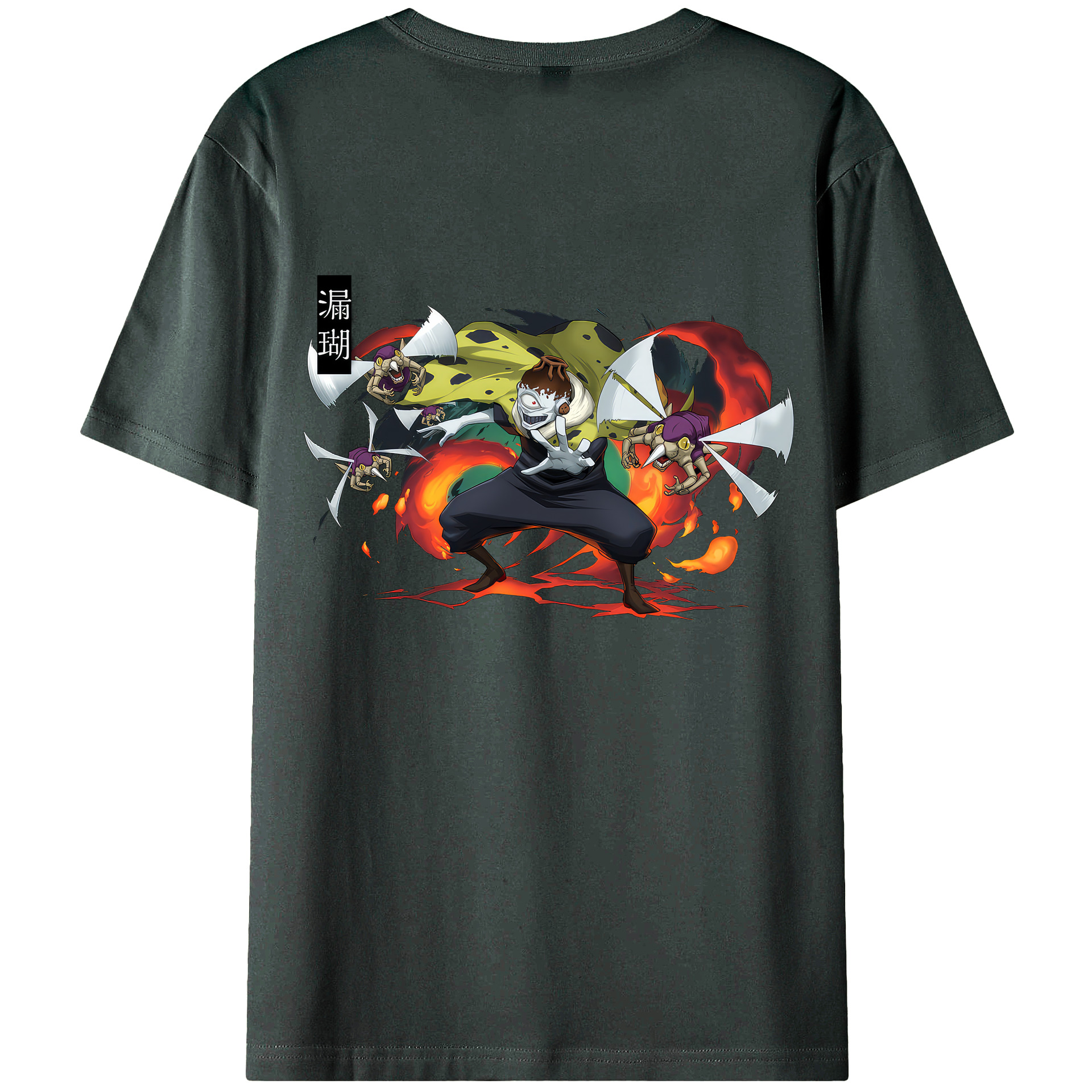 （画像用） 呪術廻戦 Jujutsu Kaisen 綿100％ メンズ半袖Tシャツ（バックプリント） 通気性